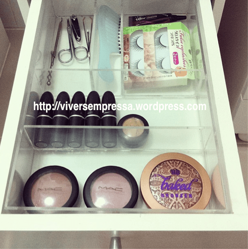 Gaveta depois do destralhamento