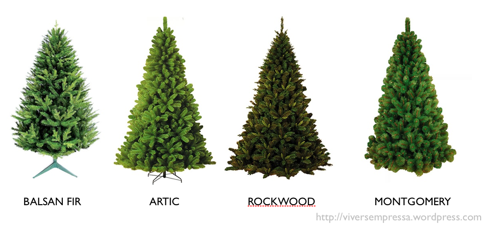 tipos de árvore de Natal